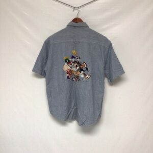 Looney‎ Tunes Button front Men’s vintage XL Director’s chair Warner Brothers